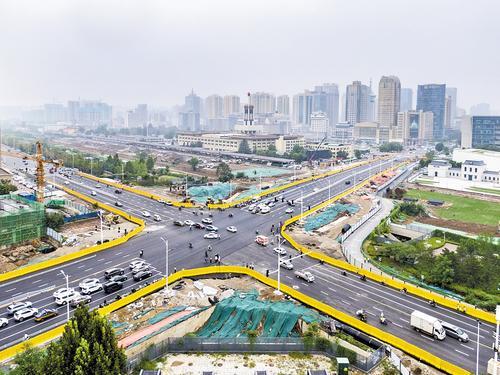 9月11日,石家庄市中山路与胜利大街交口实现平交互通.