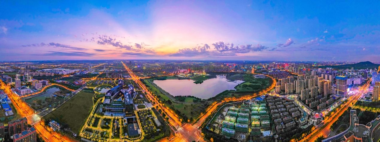 (合肥高新区夜景)
