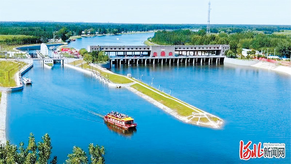 京杭大运河京冀段全线62公里实现旅游通航. 供图/河北新闻网