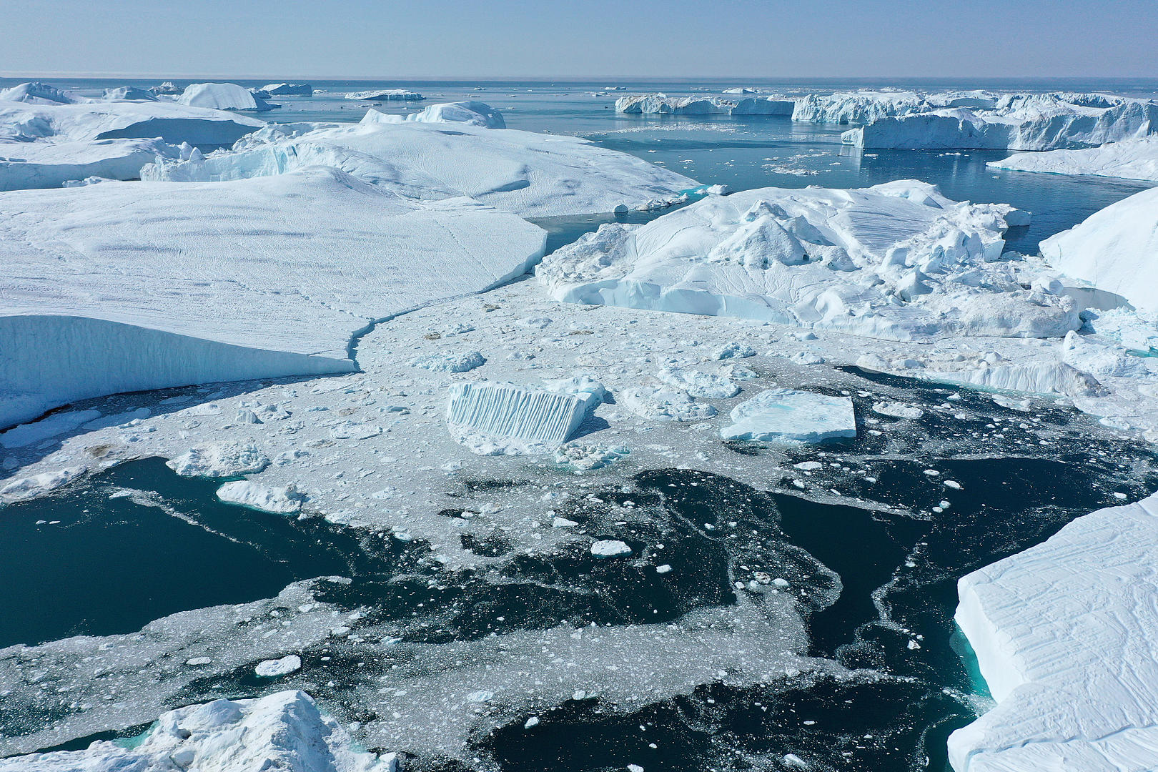 ▲格陵兰岛伊卢利萨特，由于气候变化的影响，冰川和冰盖的融化速度加快（资料图）