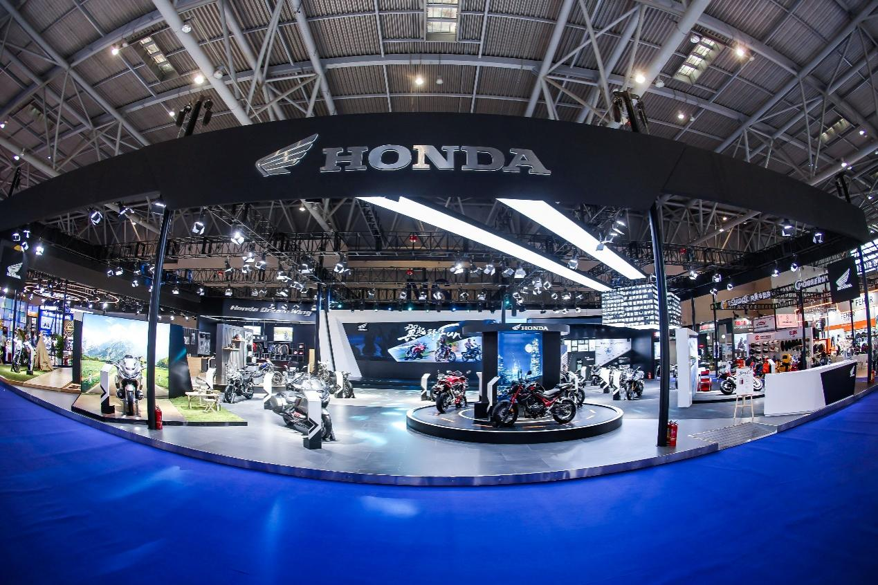 2023中国摩博会honda展台.honda品牌供图 华龙网发