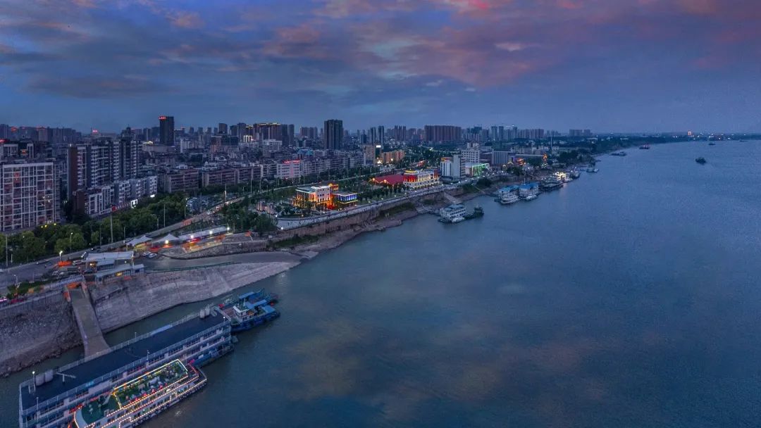 荆州沙市洋码头夜景