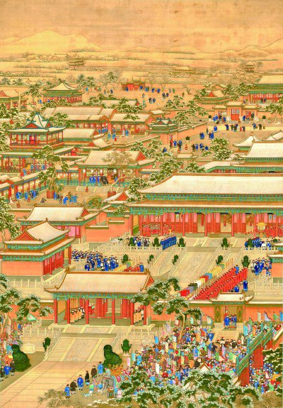 万国来朝图(中国画)&nbsp;佚名(清代)