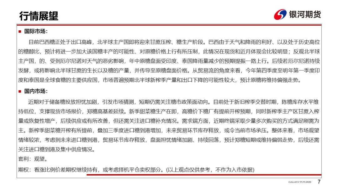 【白糖周报】新旧榨季交替、储备投放传言频出，关注进口糖到港情况