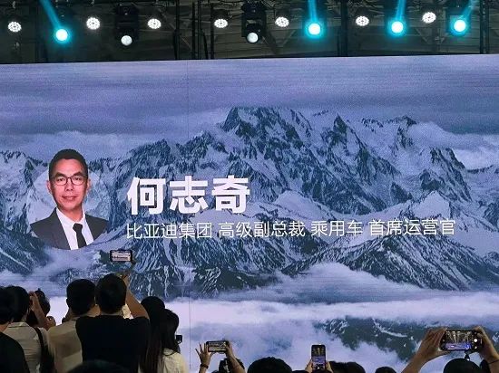 比亚迪集团高级副总裁,乘用车首席运营官何志奇 王跃跃 摄