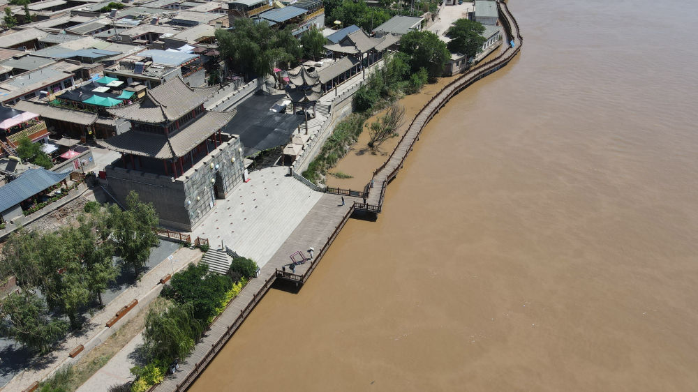 这是位于甘肃省兰州市西固区黄河北岸河口古镇的城门.