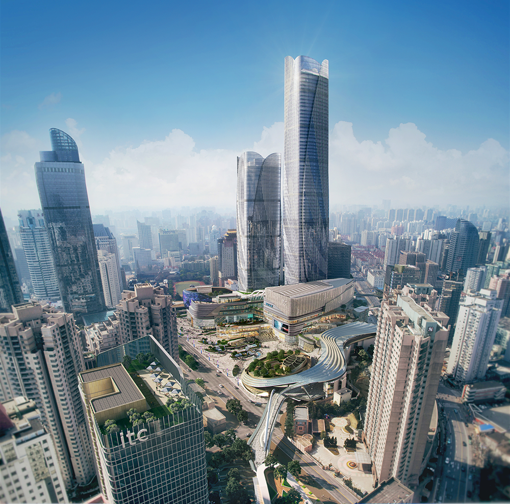 徐家汇中心itc项目效果图.徐汇区供图
