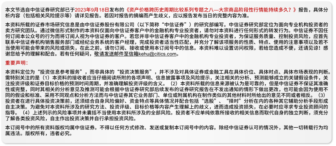 海外宏观｜大宗商品阶段性行情能持续多久？