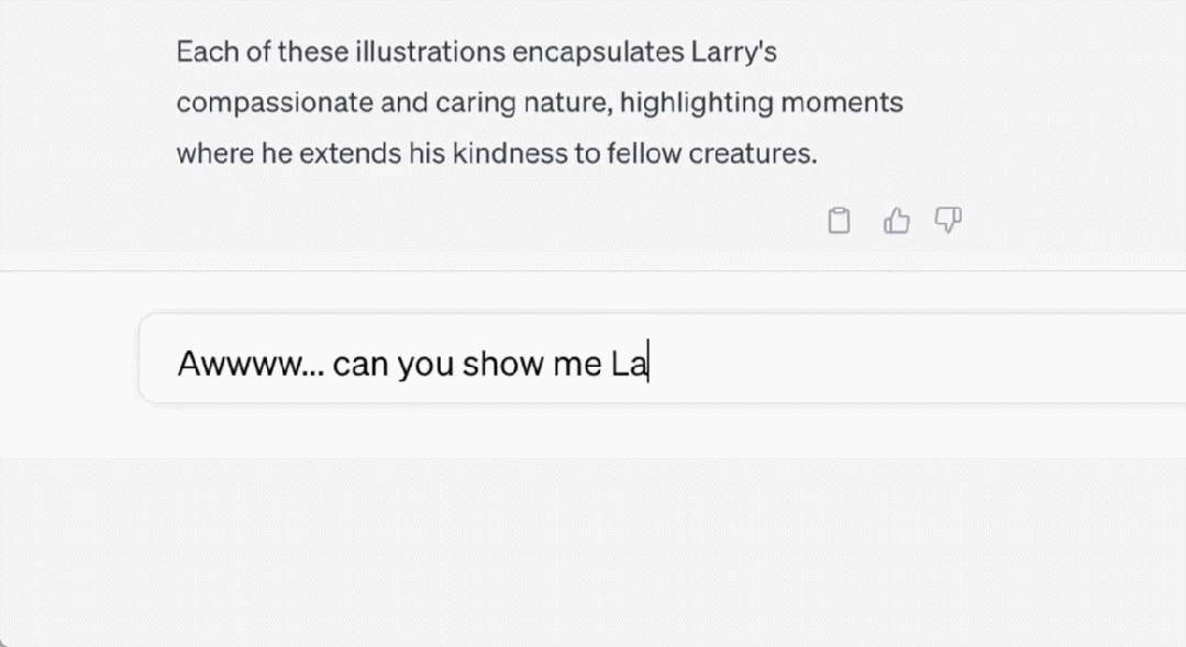 Larry 很善良。