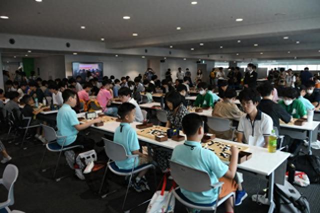 2023年8月11日，首届中日青少年围棋交流大会在东京开幕。 新华社记者 岳晨星 摄