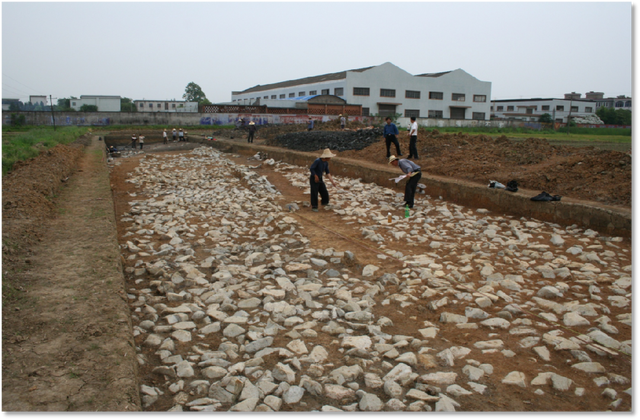 良渚古城考古挖掘现场 图片由受访者提供