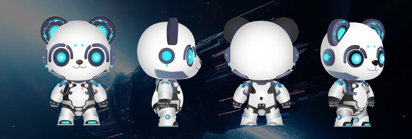 吉祥物"科梦" 四视图. 受访者供图