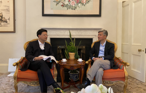 驻爱尔兰大使何向东会见海南省委常委,省纪委书记,省监委主任陈国猛