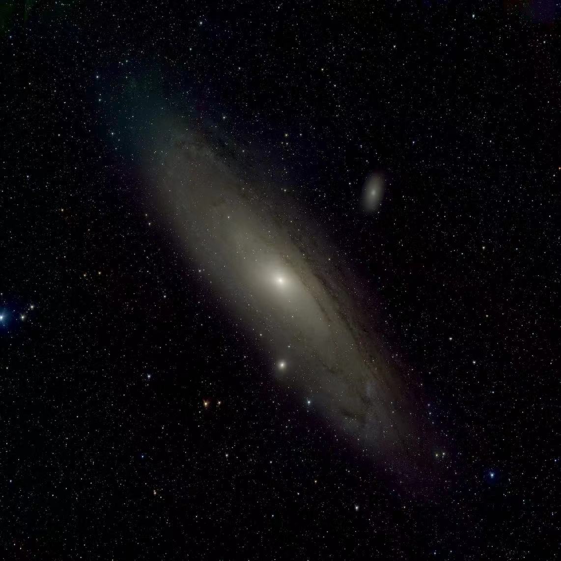 ▲墨子巡天望远镜拍摄的仙女座星系