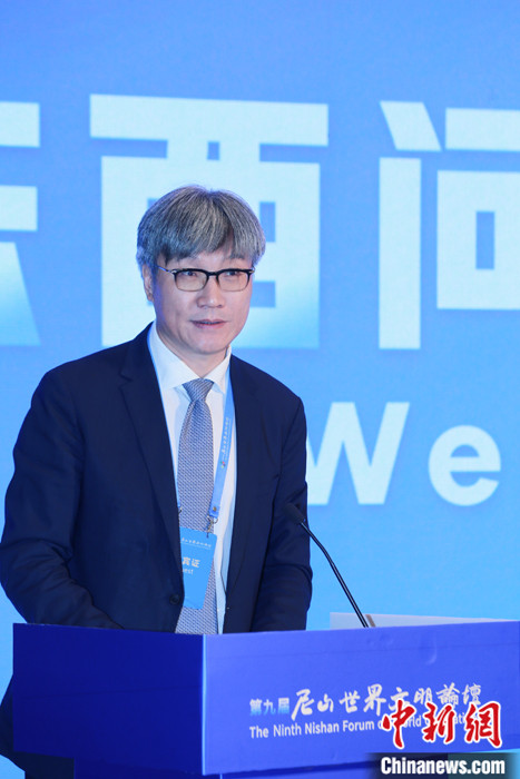 图为北京大学副校长王博. 梁犇 摄