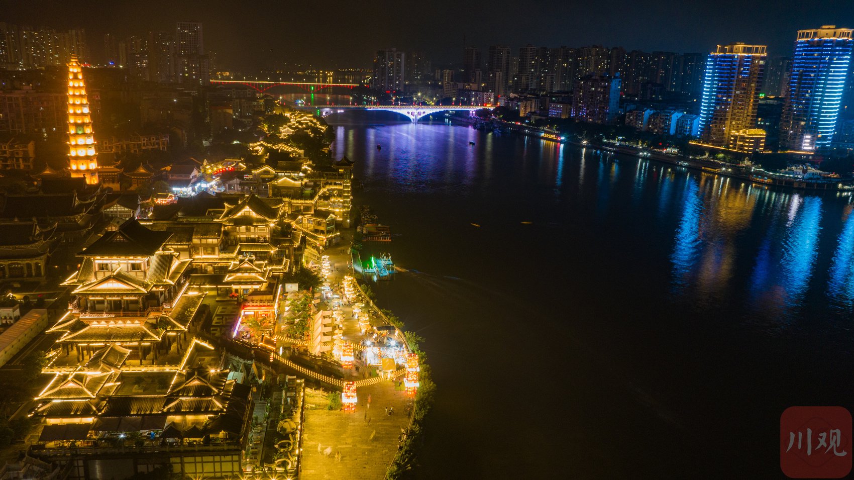 双节一起拍丨重庆合川:夜市灯如昼|重庆市_新浪财经_新浪网