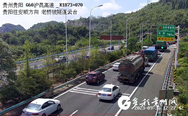 9月30日,g60沪昆高速老桥坡隧道出现短时缓行
