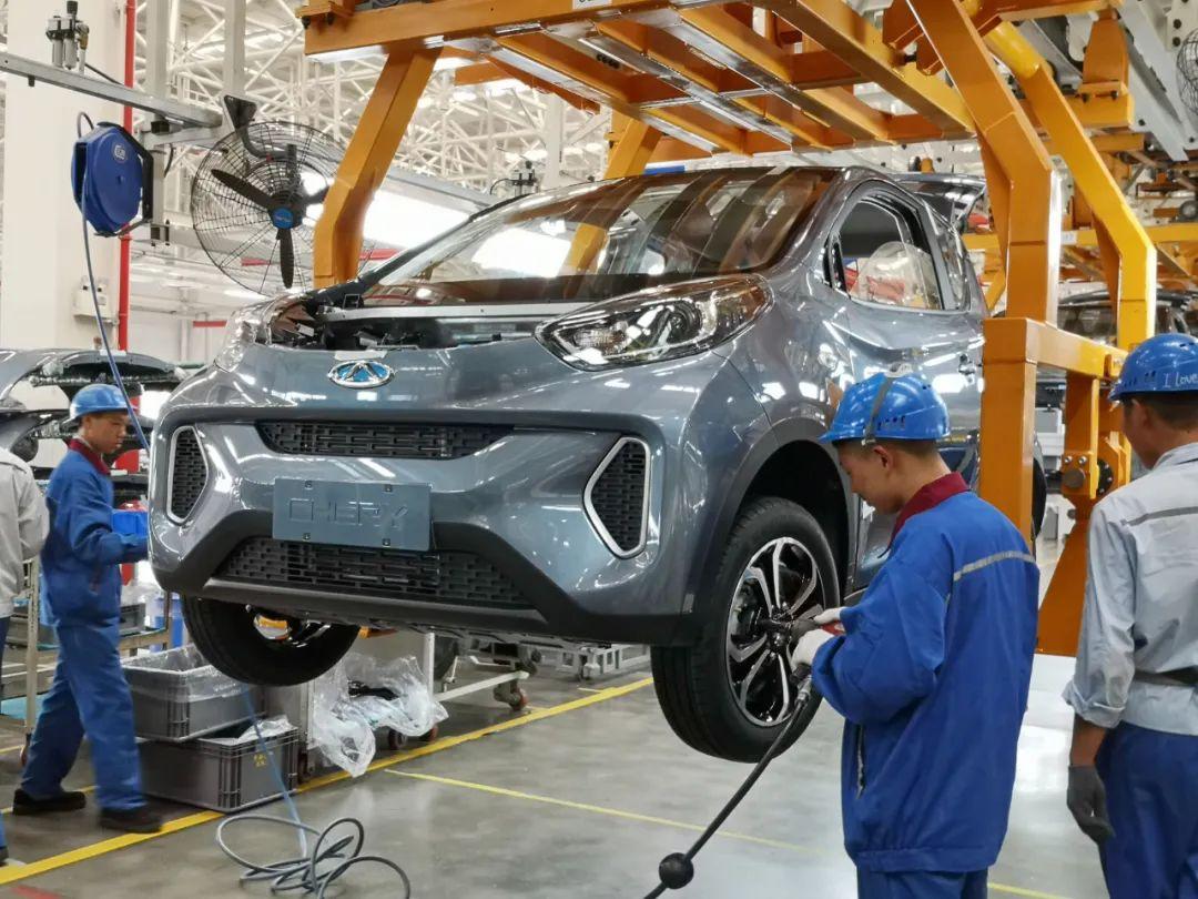 奇瑞新能源汽车生产线.沈宫石 摄