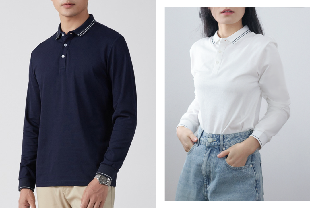 1.4折抢大牌专柜「长袖polo衫」,男女同款,秋天怎么穿都好看!