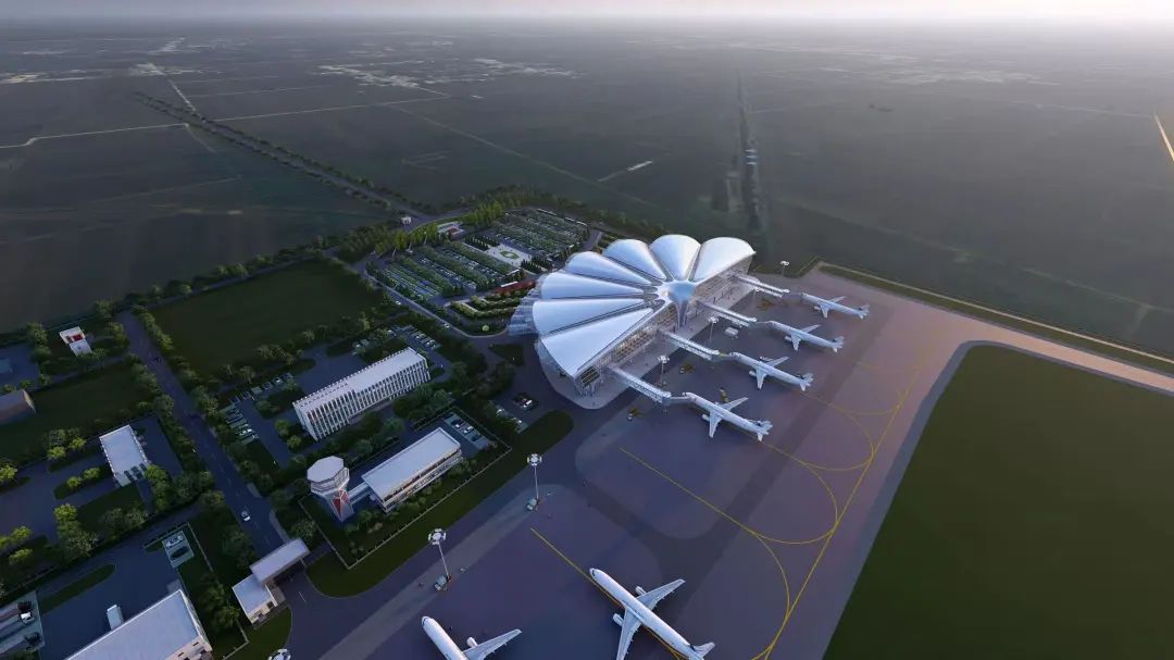 8亩,机场工程建设规模飞行区等级指标4c,新建一条长2600米的跑道,配备