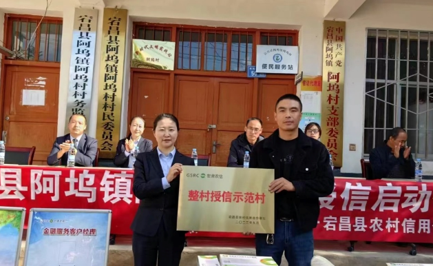 哈达铺镇金木村,理川镇寺巴村及南河镇上漳湾村组织召开了"整村授信"