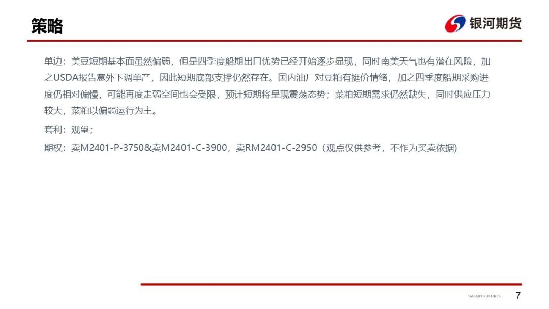 【粕类周报】大豆粕类触底反弹 基本面仍相对偏弱