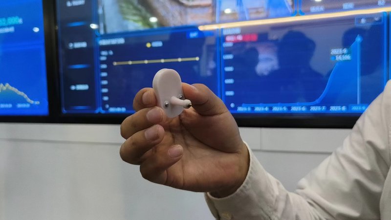 智能耳标内嵌了传感器,能监测猪只的体温变化,健康状况和运动情况.