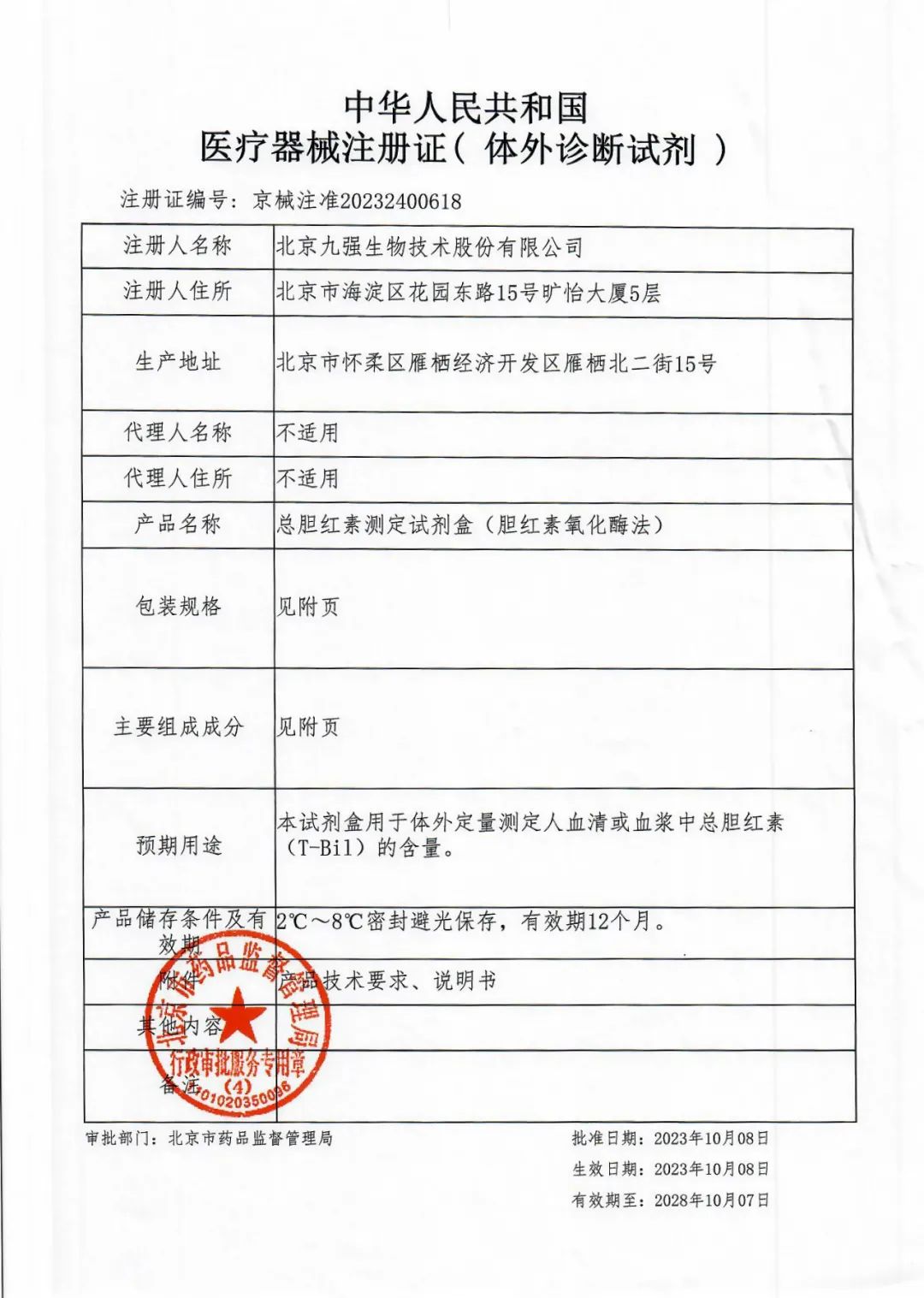 快讯| 九强生物新获3项医疗器械注册证|胆红素_新浪财经_新浪网