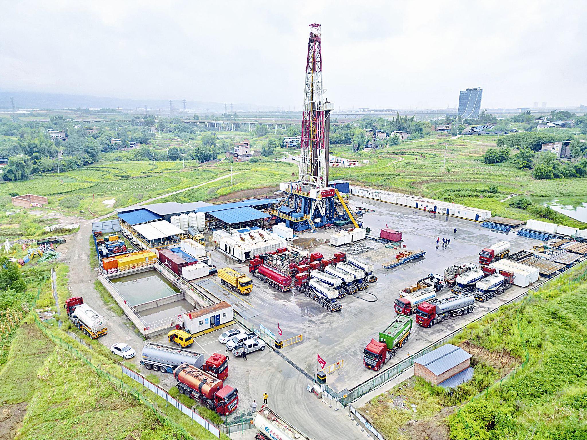 1202钻井队施工现场