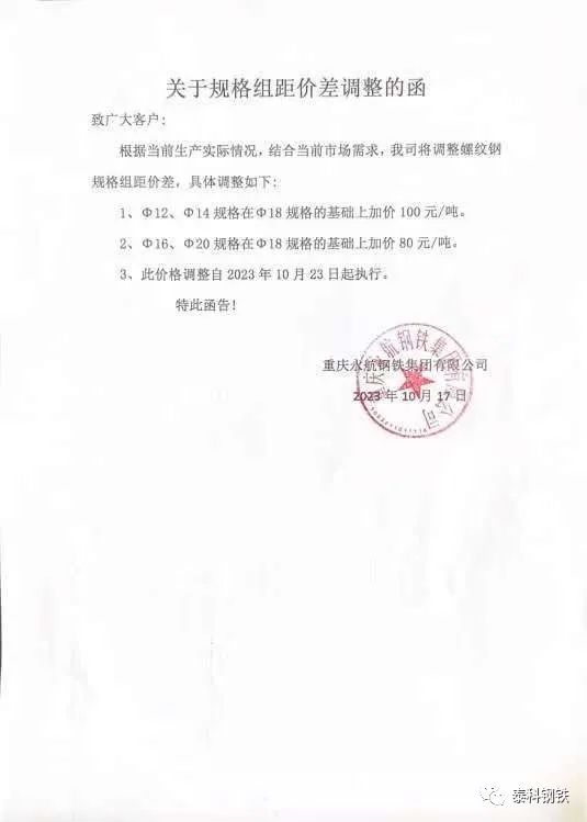 亏损加重！数十家钢厂，发告知函！！