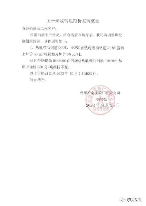 亏损加重！数十家钢厂，发告知函！！