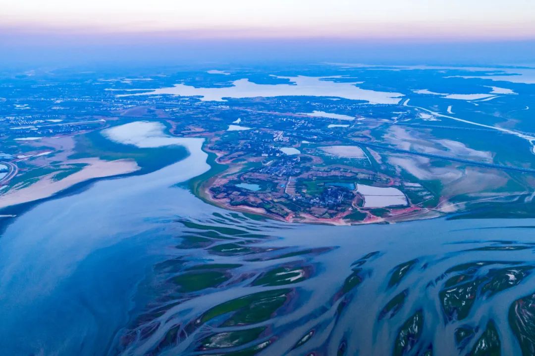 航拍江西鄱阳湖景观.图/图虫创意