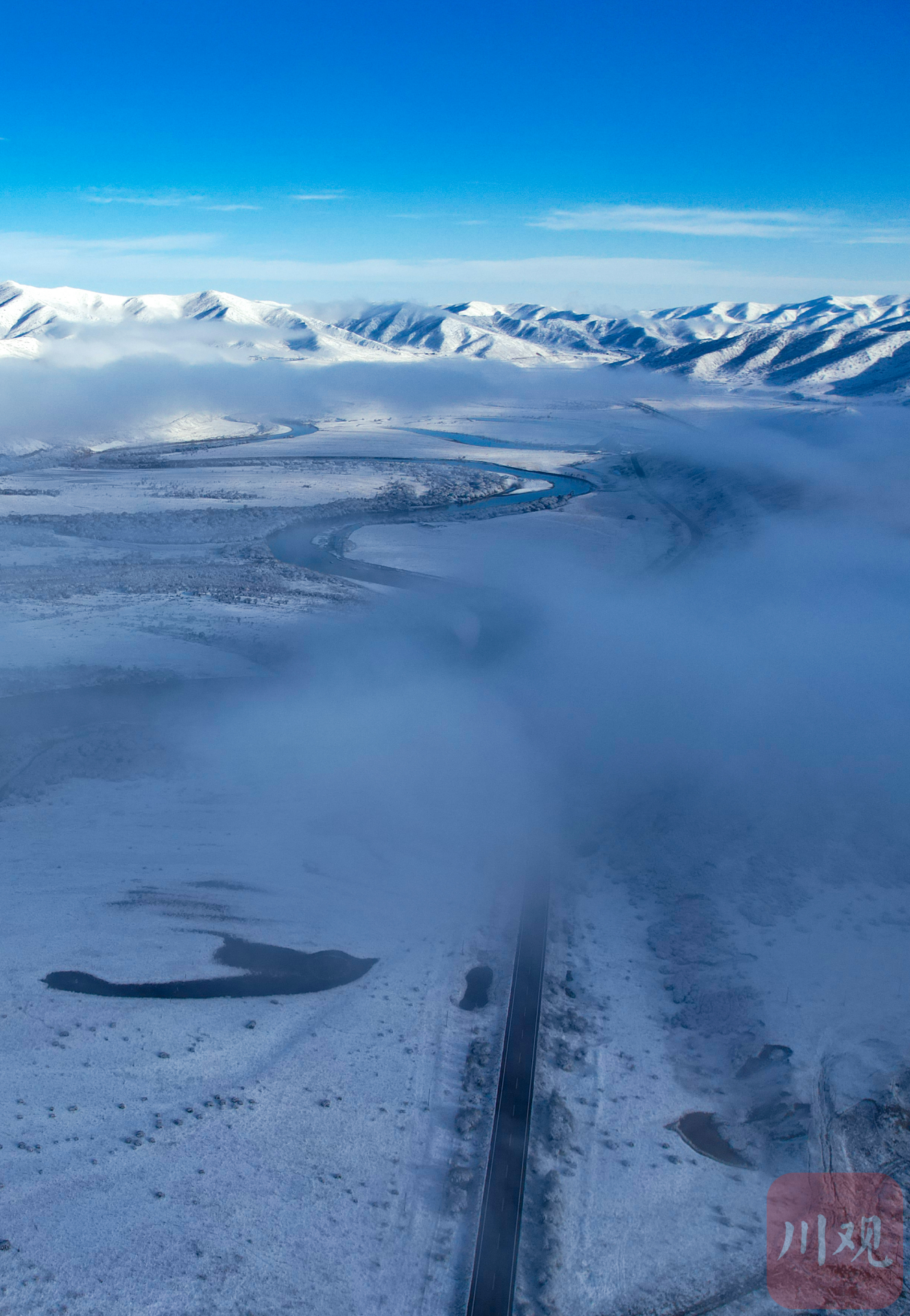 乌蒙大草原雪景图片