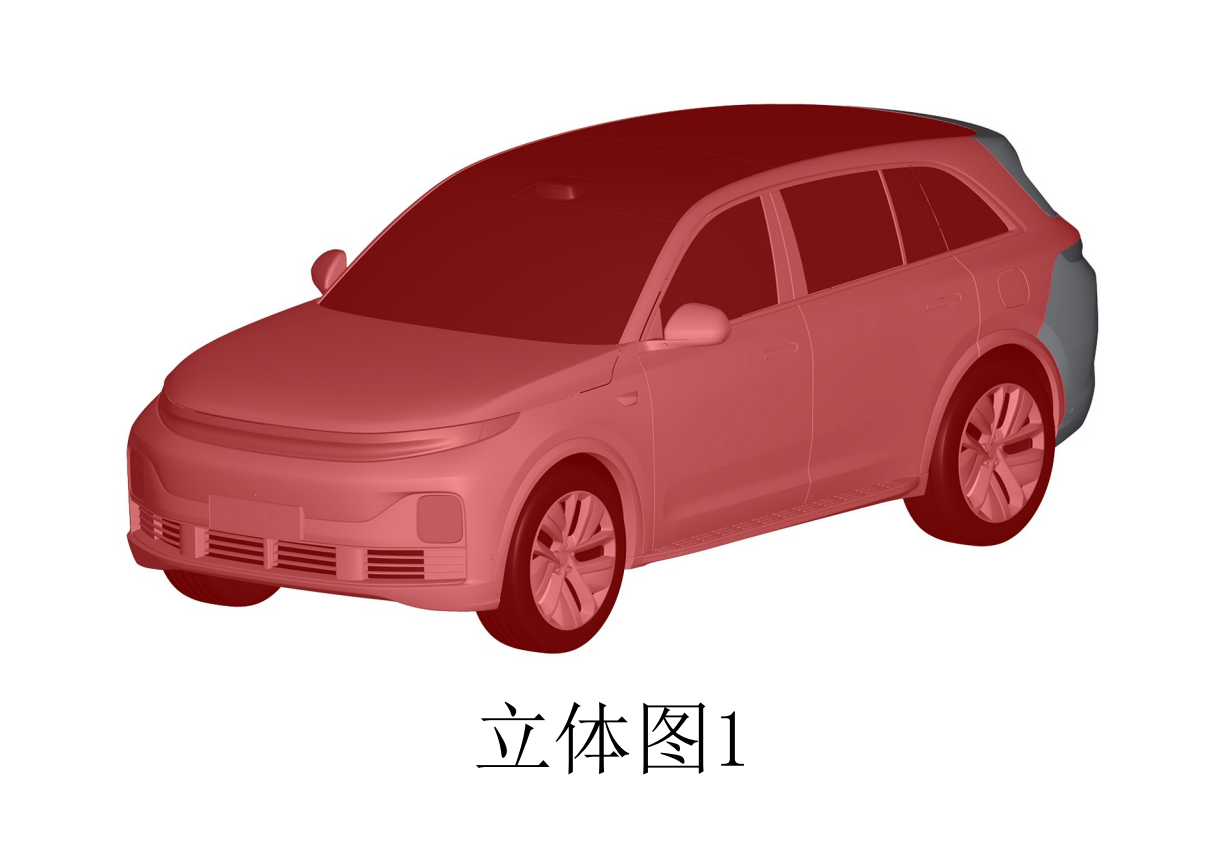 理想新车专利图曝光：预计为理想L6，外观细节更加平滑