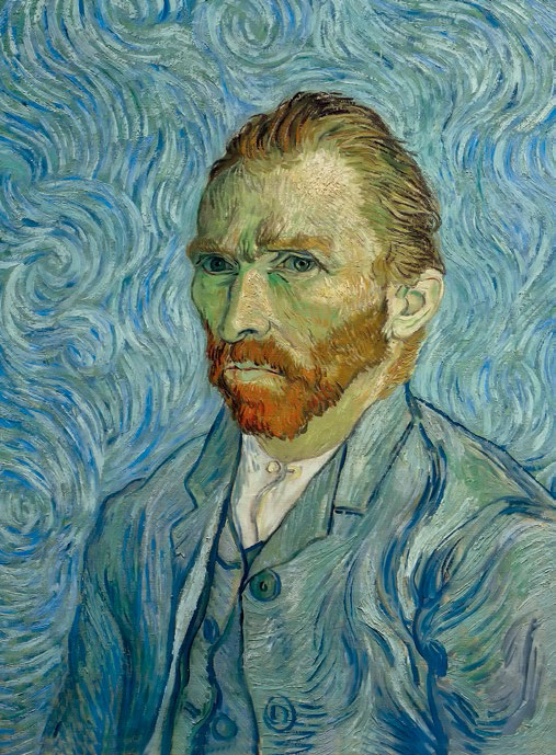 *梵高《自画像》布面油彩,藏于巴黎奥赛美术馆