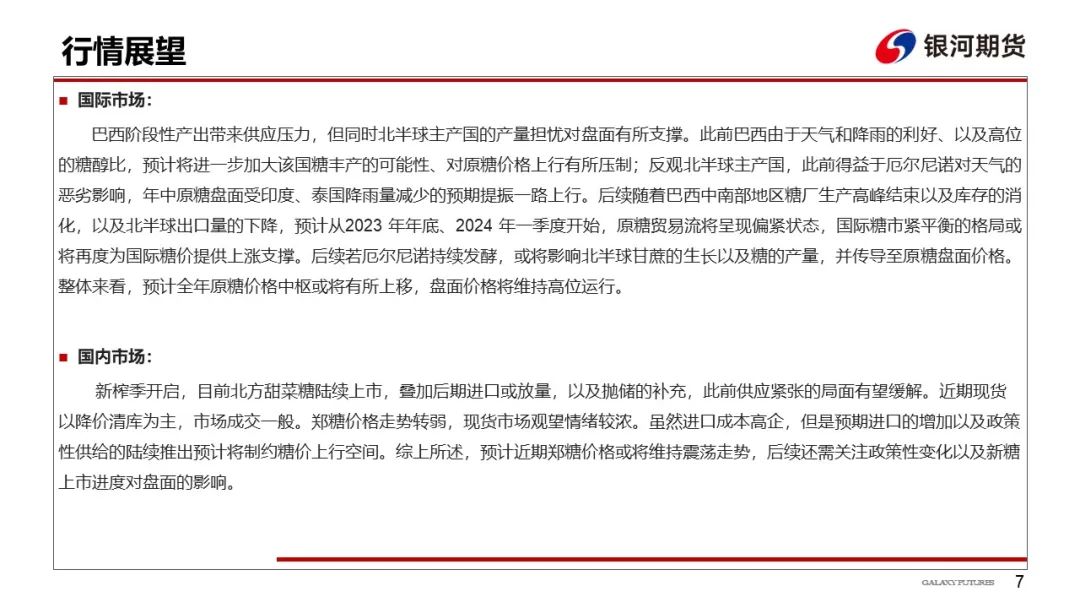 【白糖周报】新榨季国内预期增产，国际糖价高企支撑强劲，郑糖或维持窄幅震荡