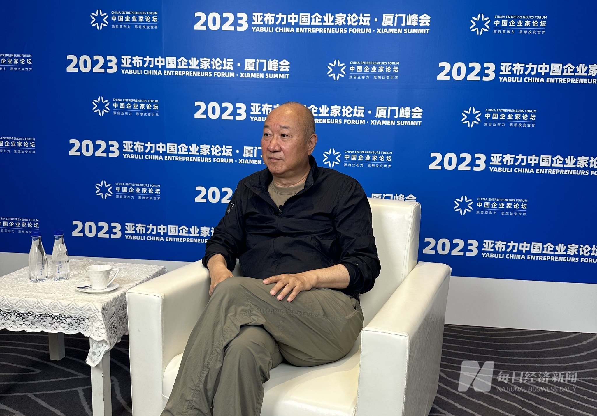 冯仑在活动现场 图片来源:每经记者 王晶 摄