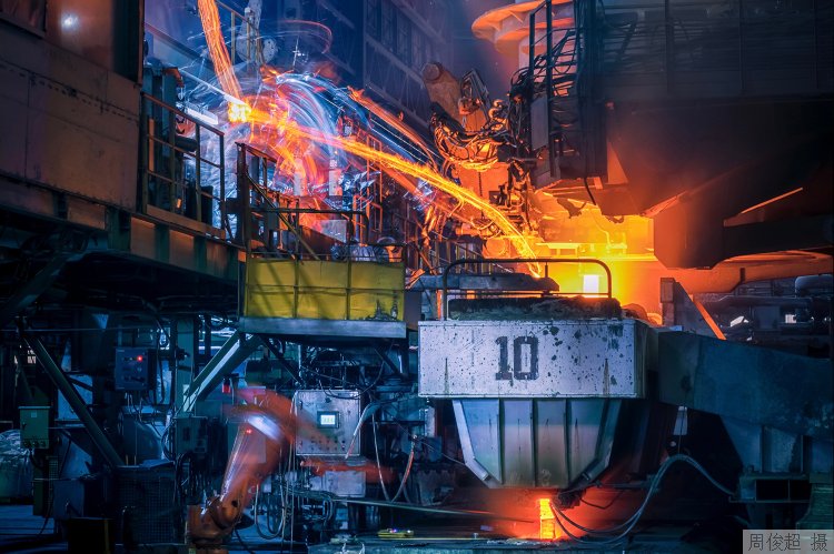 宝钢宝山基地炼钢厂3号连铸机机器人.