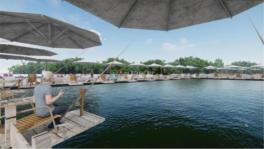 东滘村垂钓基地效果图