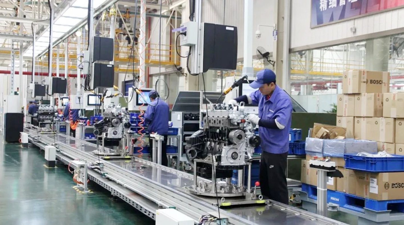 潍柴动力扬柴公司生产车间.受访者供图