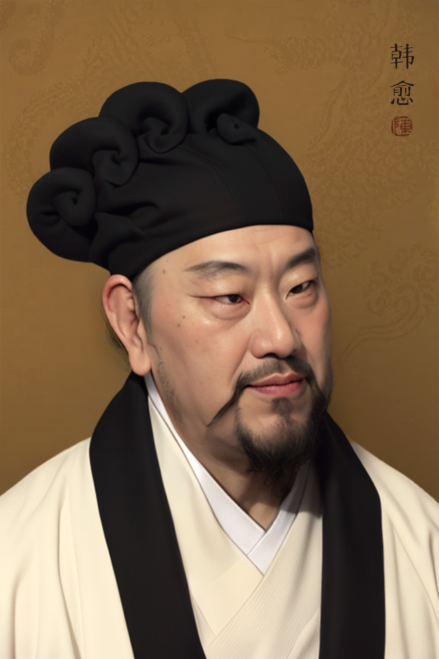 c视觉·ai图艺⑥丨一睹历史人物"真面目":韩愈