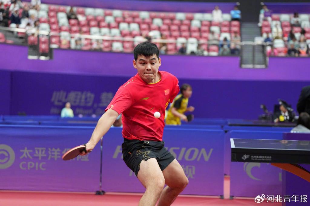 天赋过人18岁获残奥冠军,赵帅:手掌绑着球拍,拿下亚残运会四连冠|赵帅