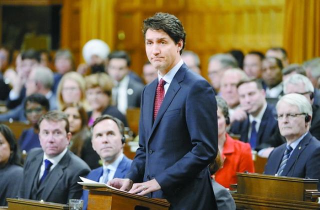 资料图:加拿大总理特鲁多.图/新华社