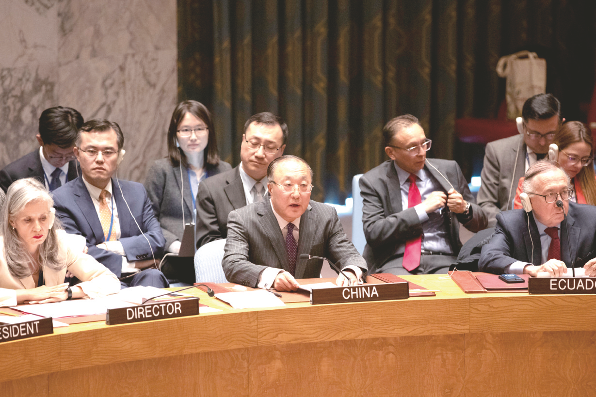 &nbsp;&nbsp;&nbsp;&nbsp;中国常驻联合国代表张军