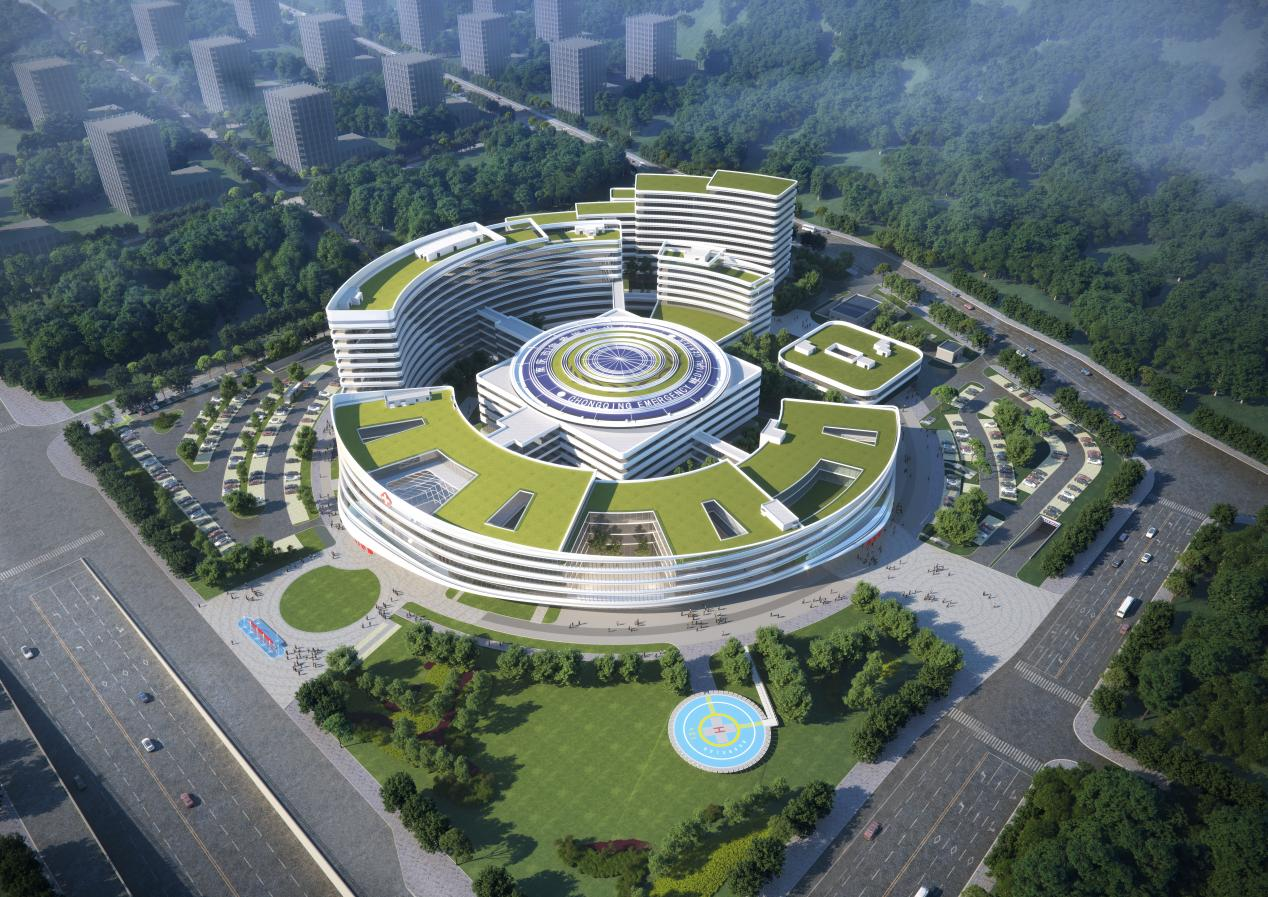 (重庆市第四人民医院科学城院区效果示意图—位于西永)