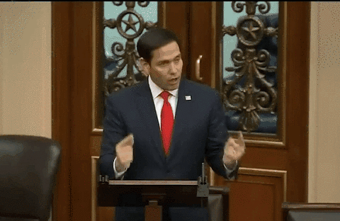 ▲ 2023年3月，美国共和党议员鲁比奥在演讲中称，资本主义没有按照美国人预想的那样改变中国，反而是中国改变了资本主义。