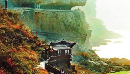 广元朝天明月峡古栈道.广元市朝天区委宣传部供图