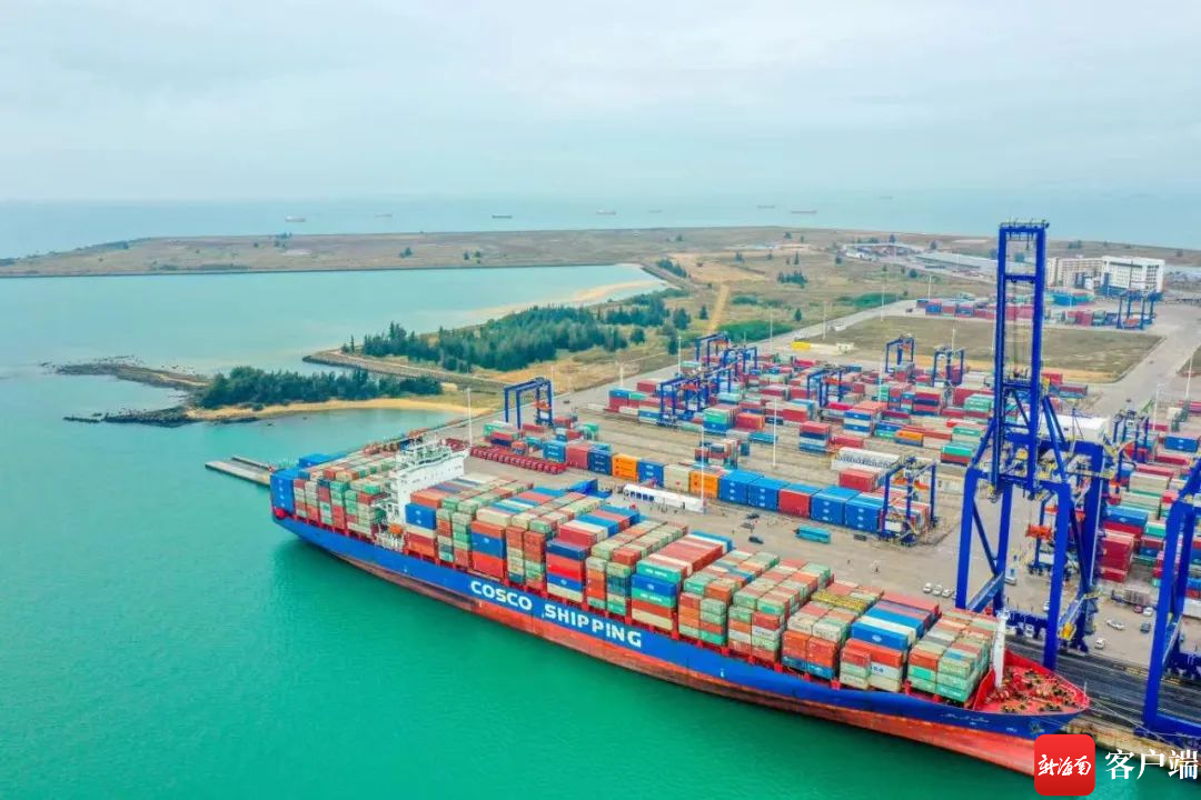 航拍洋浦港.洋浦交通运输与港航局供图