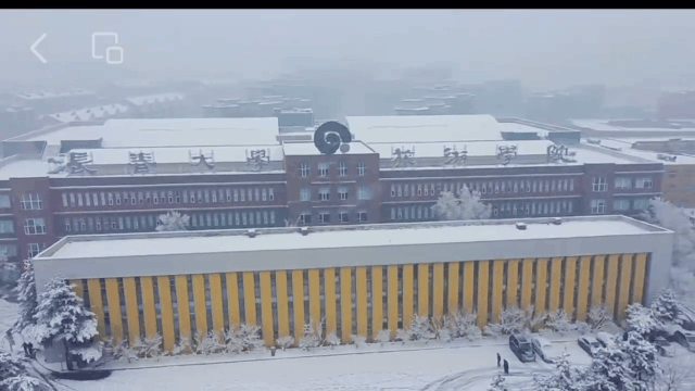 三分初雪勾勒出长春大学旅游学院的校园百景长春科技学院初雪已至长春