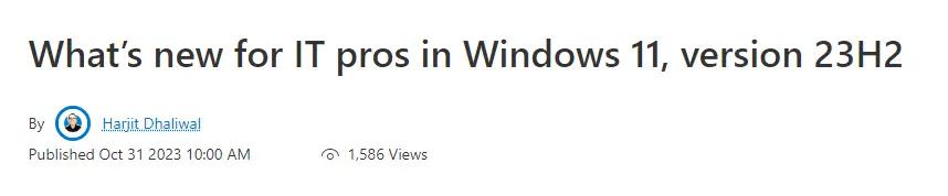 微软发布Windows 11重大更新 “AI生产力革命”就此开启？